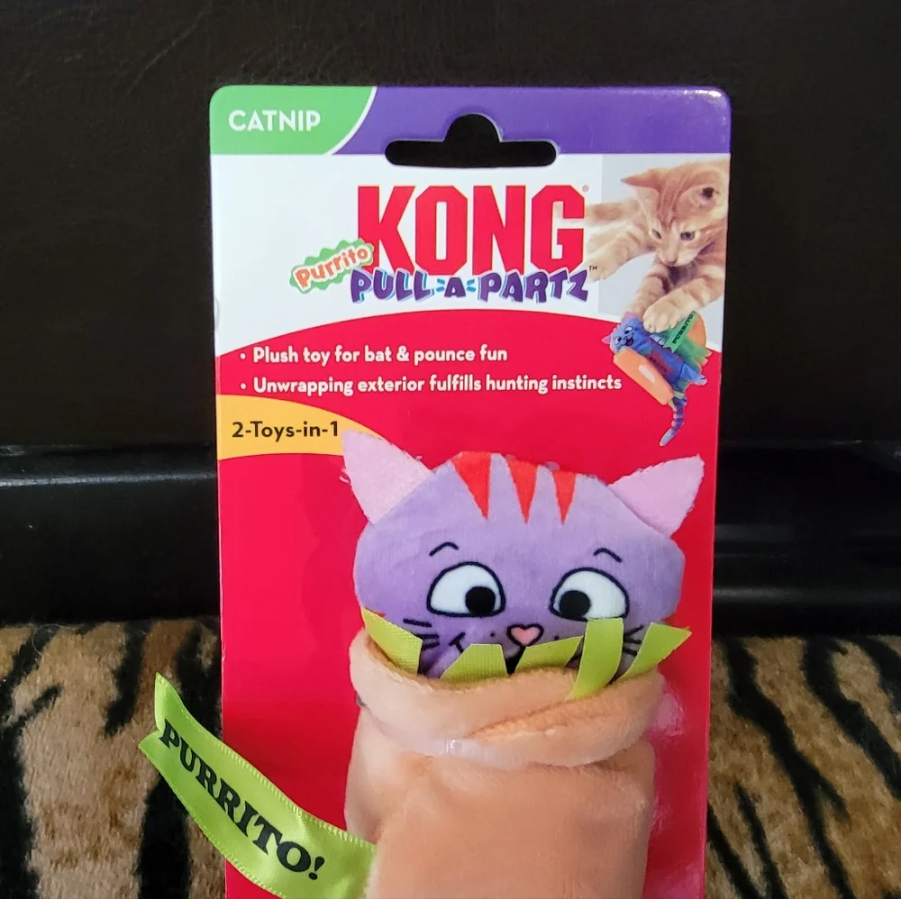 KONG Cat Purrito Toy with Catnip New Ea.